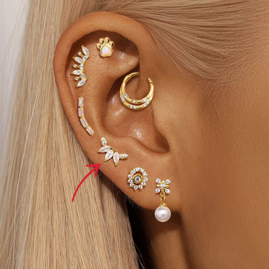 Marquise Zirconia Ear Cuff