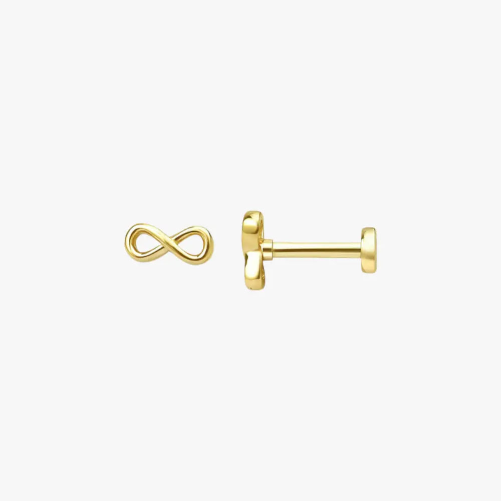 Infinity Symbol Stud Earrings