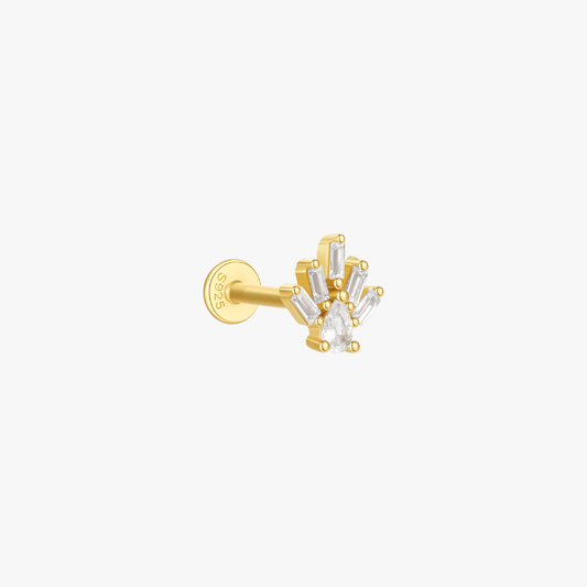 Geometric Zirconia Cartilage Stud