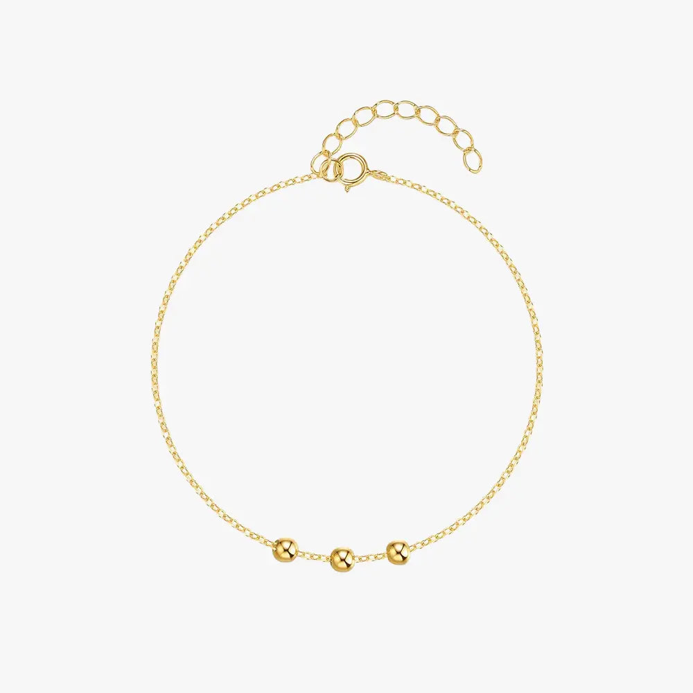 Delicate gold bead chain bracelet, a classic jewelry piece for any occasion