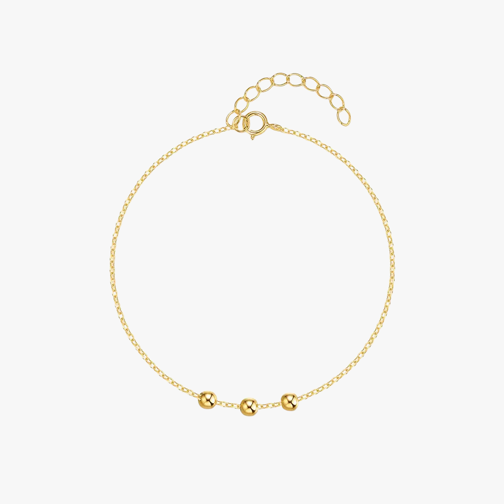 Delicate gold bead chain bracelet, a classic jewelry piece for any occasion