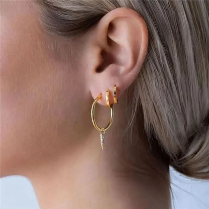 Cone Pavé Earrings Charm