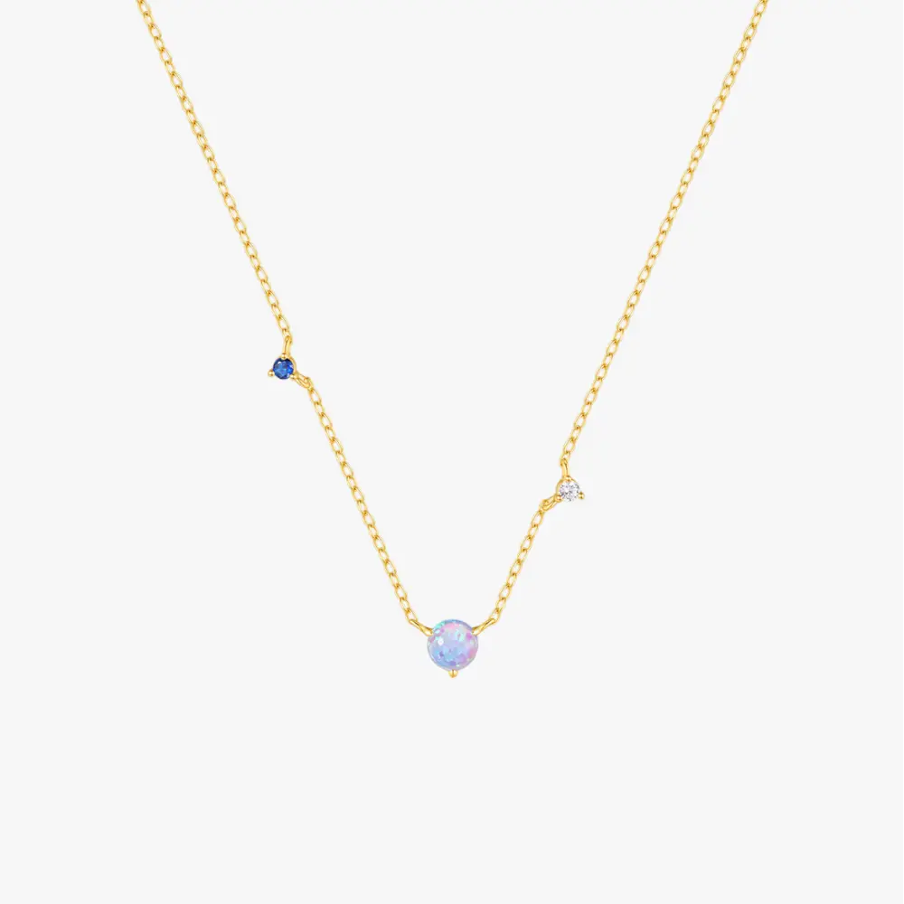 Elegant Opal Pendant Necklace