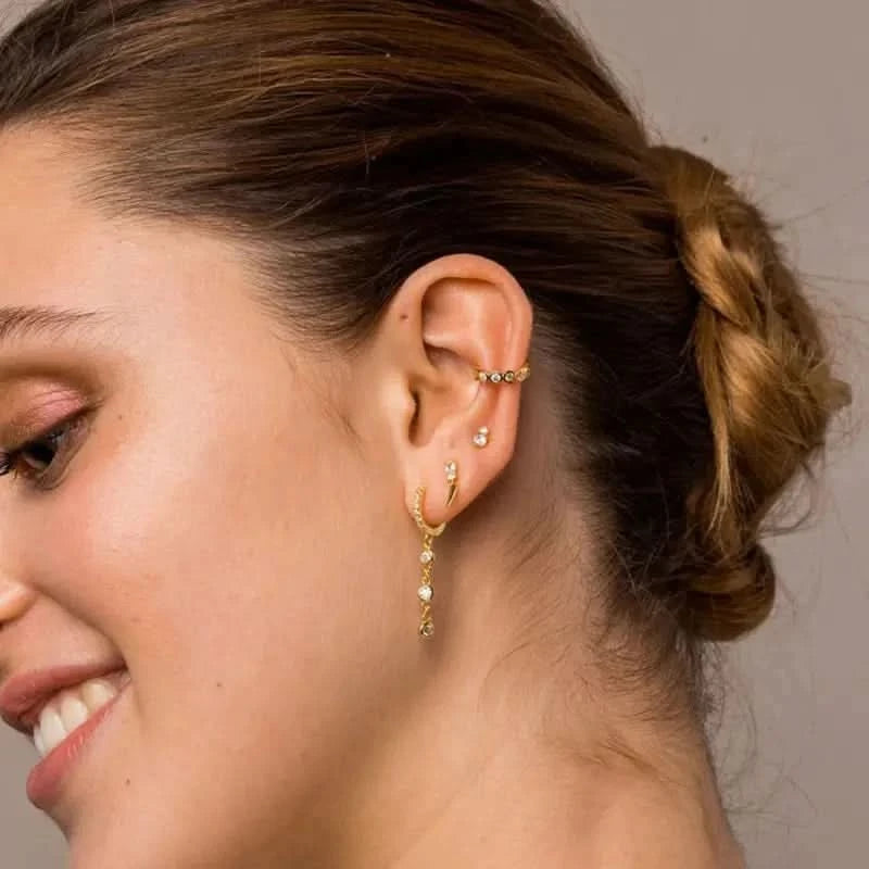 Layered Gold Ear Stack