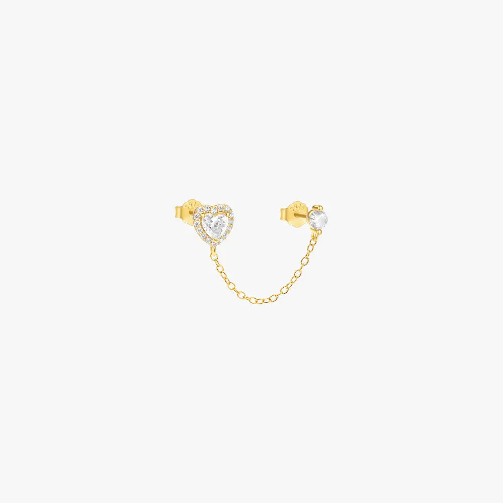 Heart Chain Earrings