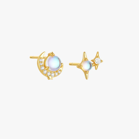 Moonstone Planet Earrings