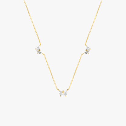 Butterfly Elegance Zirconia Necklace