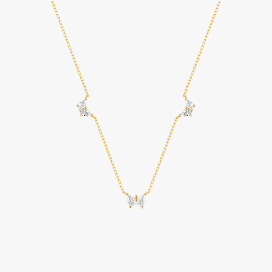 Butterfly Elegance Zirconia Necklace