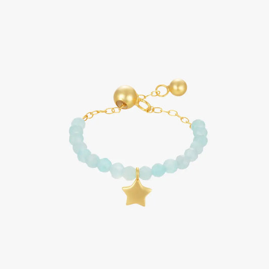 Celestial Stone Star Pendant Ring