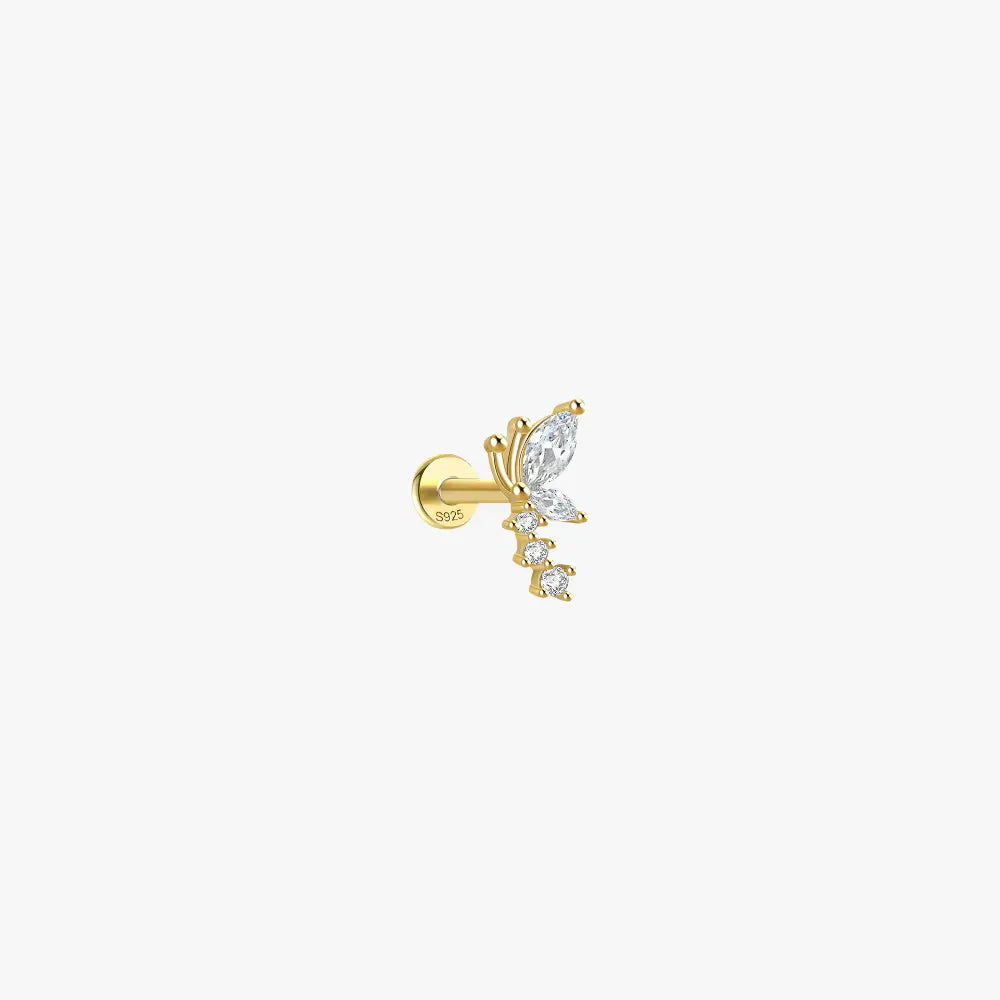 Marquise Zirconia Dragonfly Stud