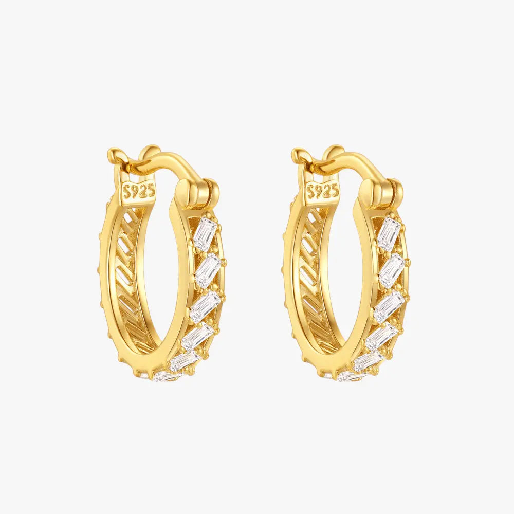 Vintage Twist Hoop Earrings