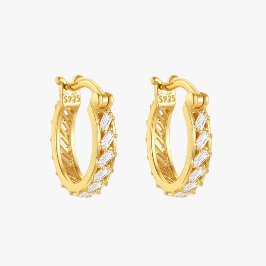 Vintage Twist Hoop Earrings