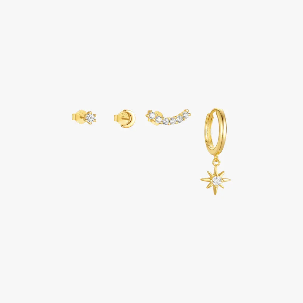 Celestial Sparkle Earrings Set