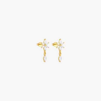 Marquise Blossom Drop Earrings