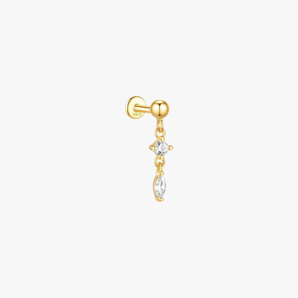 Marquise Teardrop Zircon Dangle Piercing Earring