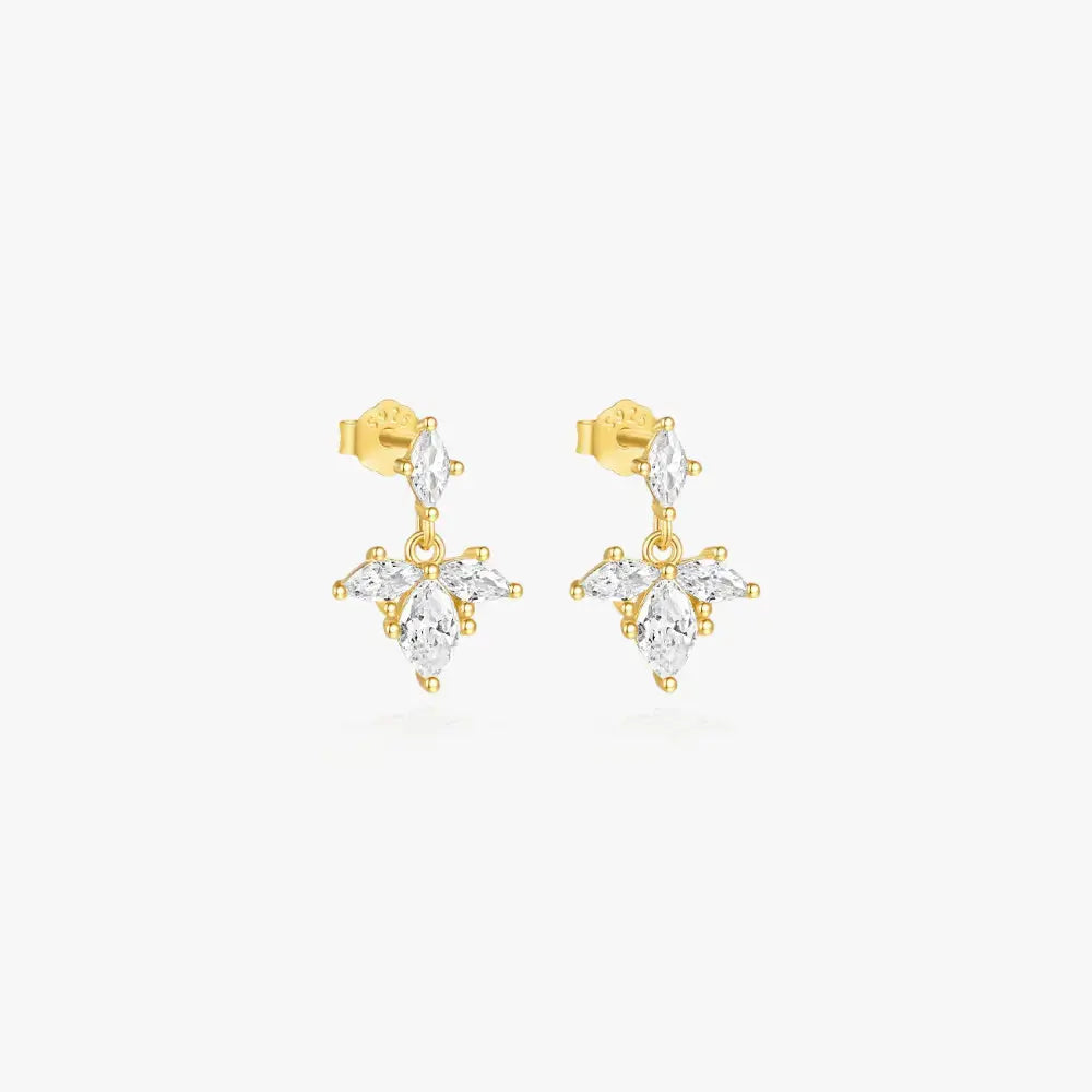 Crystal Marquise Stud Earrings