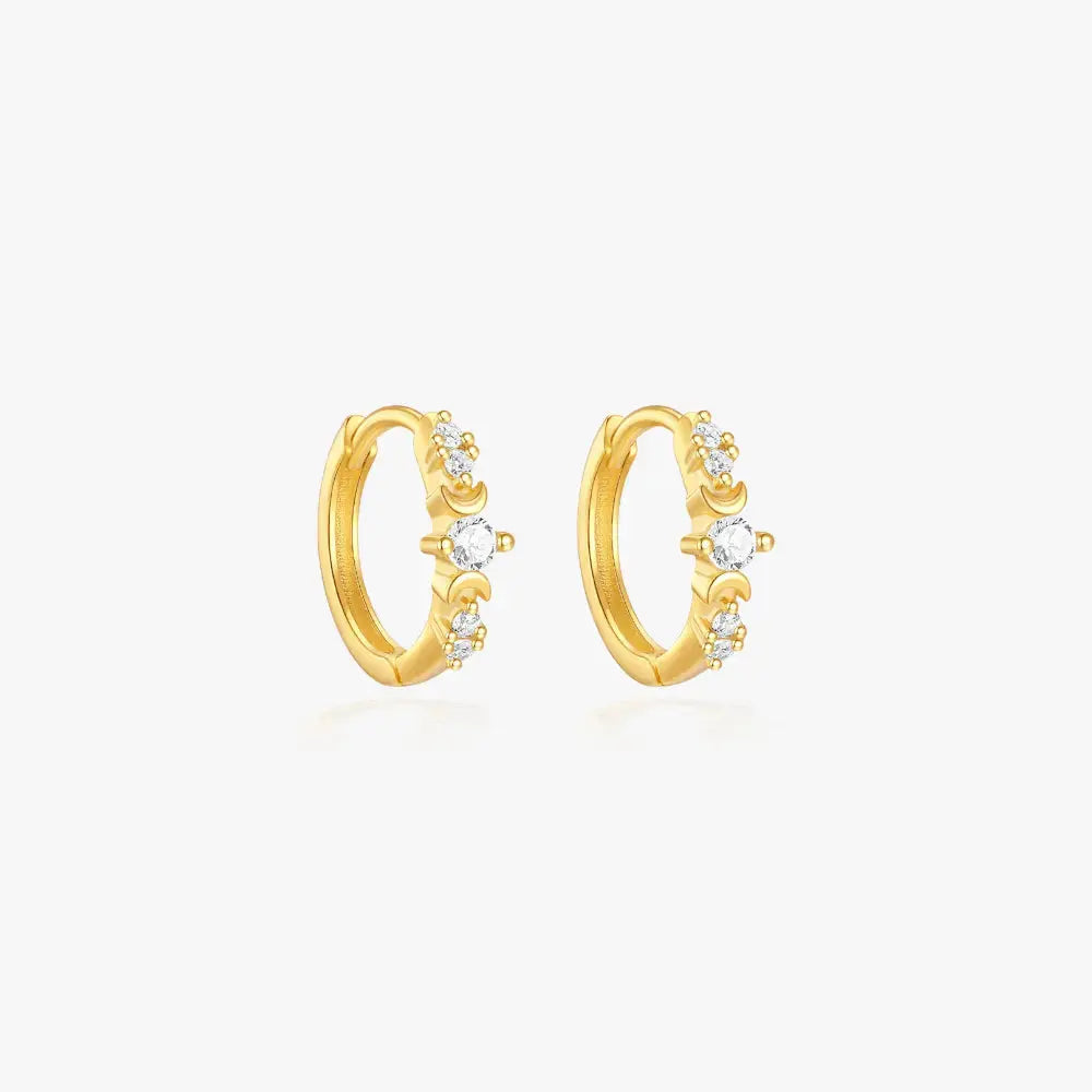 Delicate Zirconia Mini Hoops