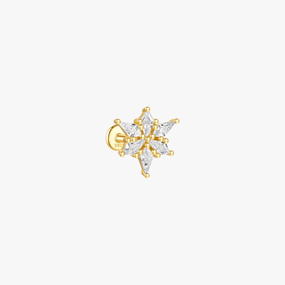 Zirconia Starburst Cartilage Stud