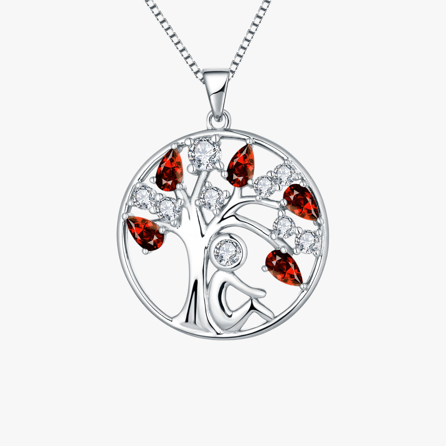 925 Sterling Silver Tree of Life Pendant Necklace