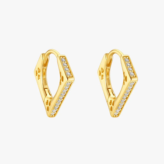 Geometric Diamond-Shaped Hoops