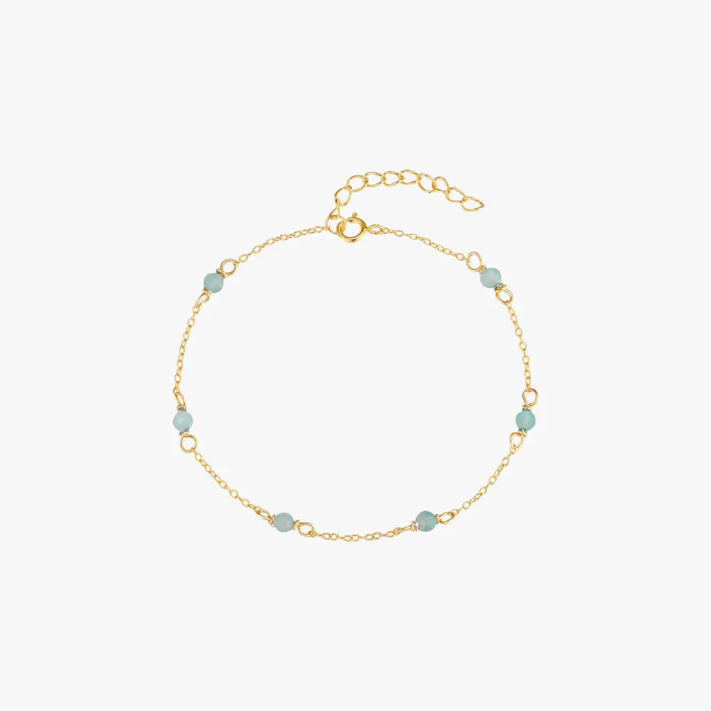 Minimalist Handmade Crystal Beaded Bracelet