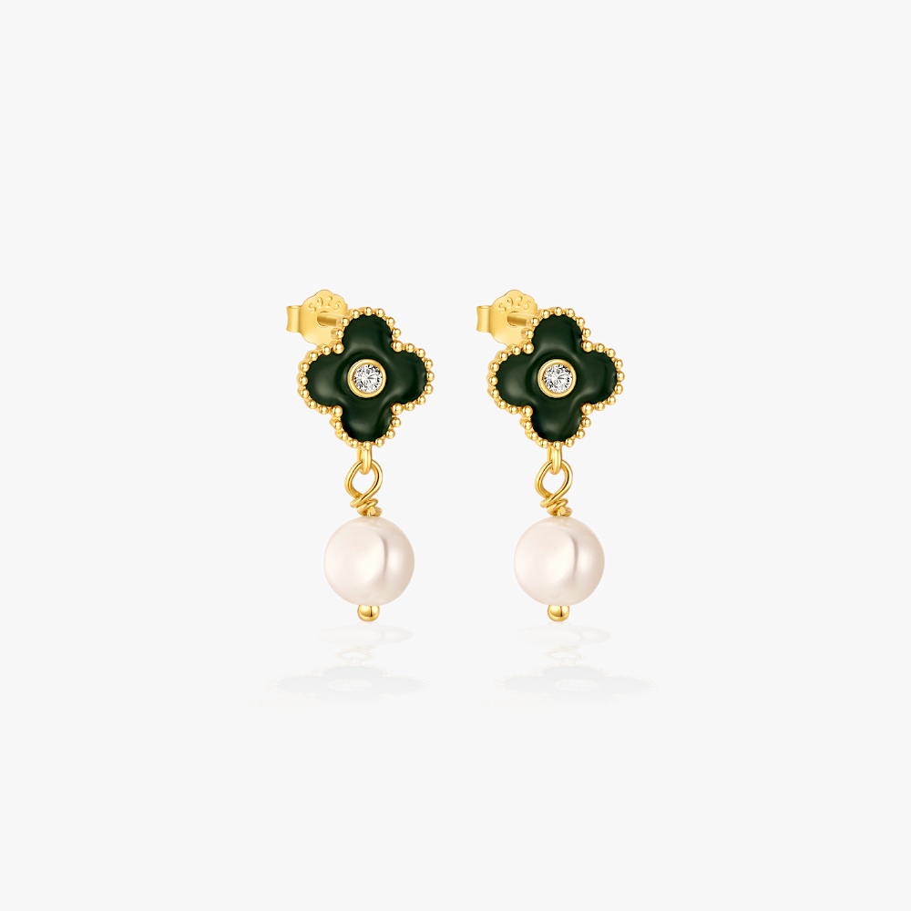 Gold-plated geometric earrings with minimalist design