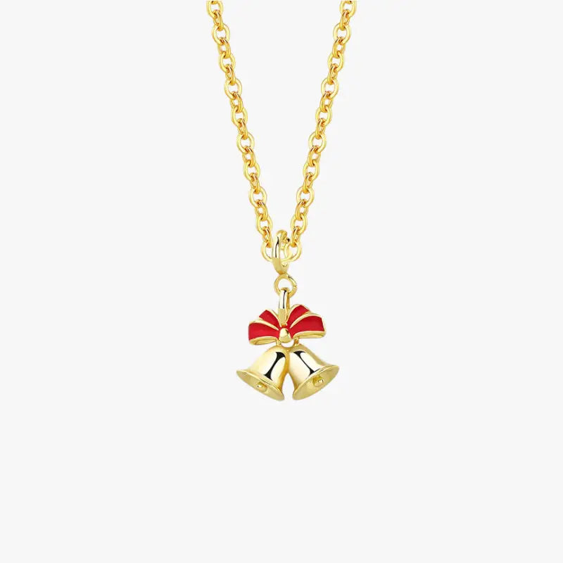 Christmas Bell Pendant Necklace