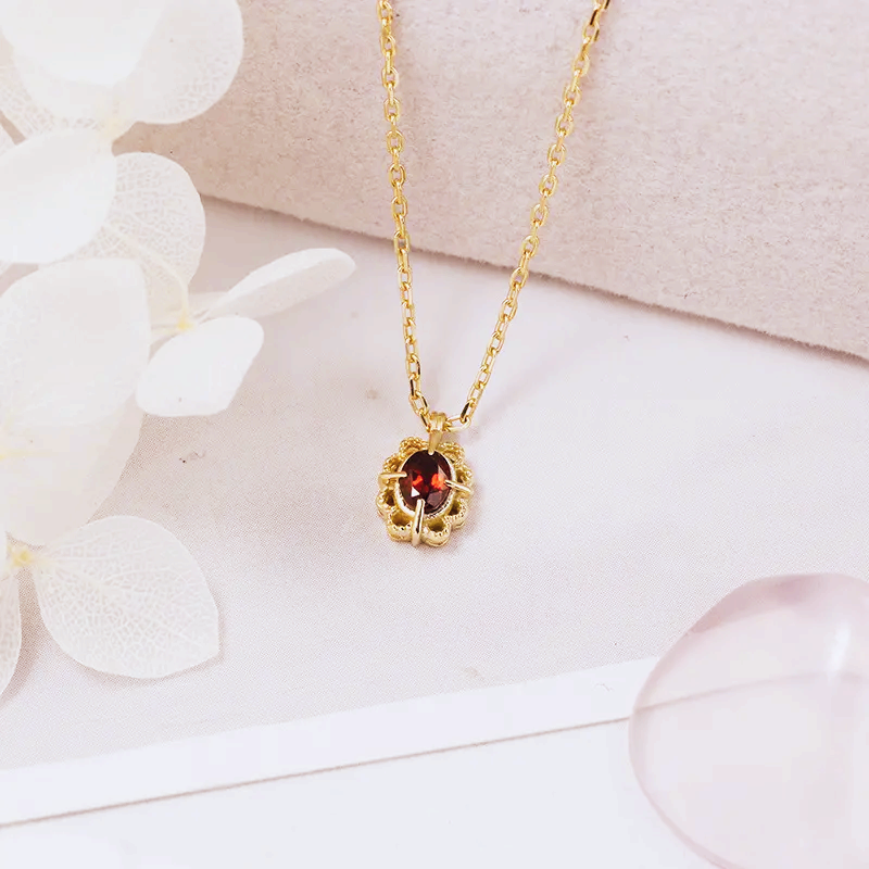 Vintage Garnet Necklace