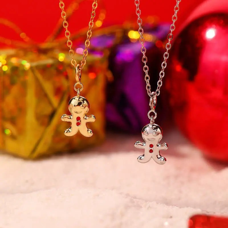 Gingerbread Man Pendant Necklace