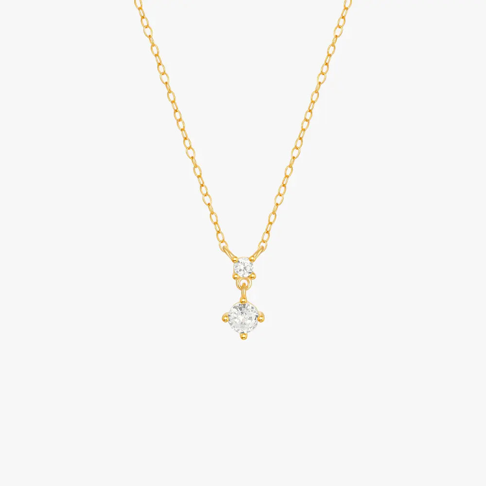 Classic Four-Prong Zircon Necklace