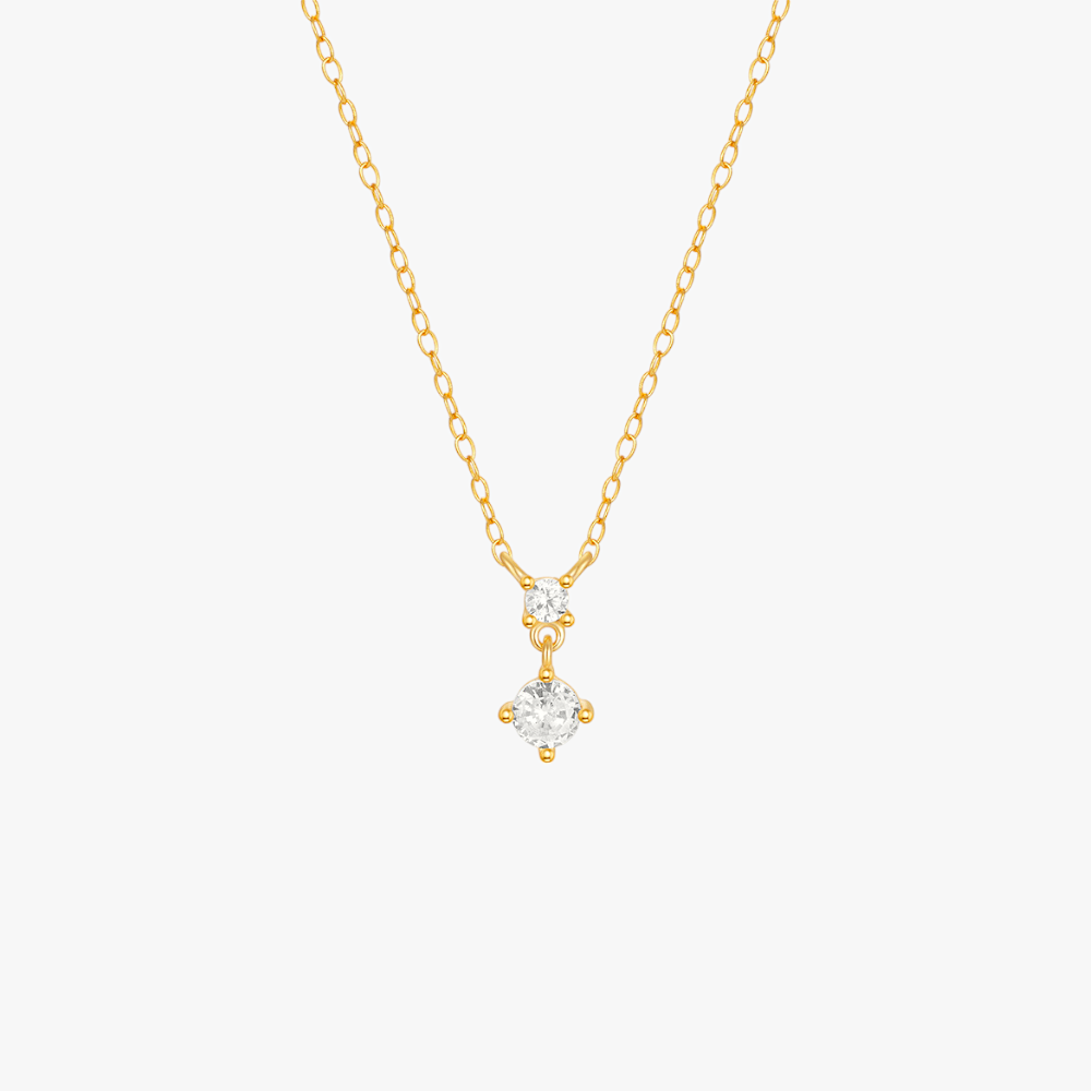 Classic Four-Prong Zircon Necklace