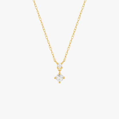 Classic Four-Prong Zircon Necklace