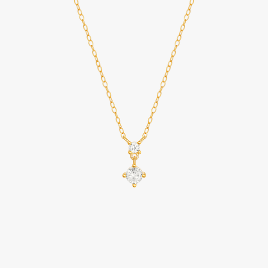 Classic Four-Prong Zircon Necklace