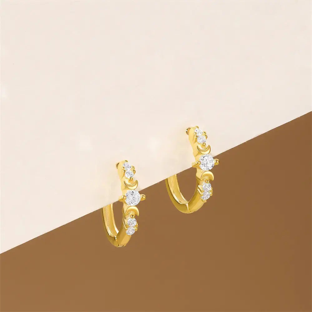 Delicate Zirconia Mini Hoops