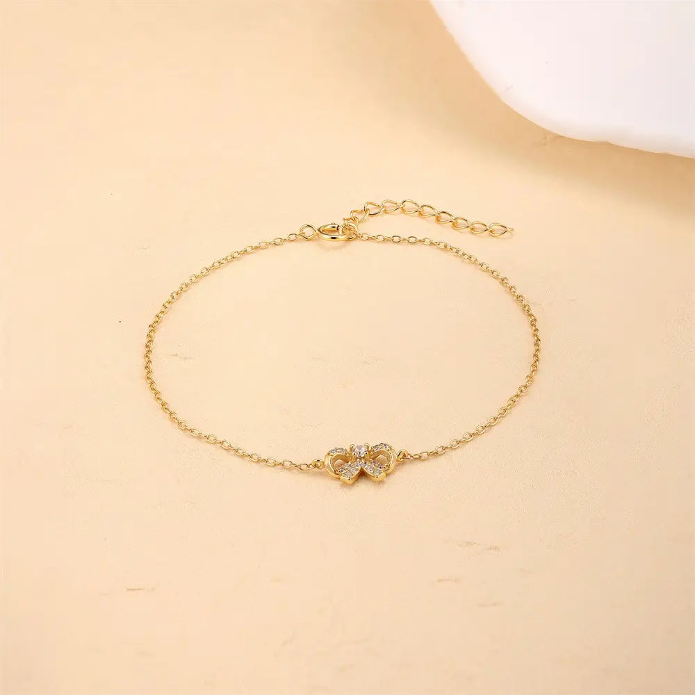 Elegant Bowknot Zircon Bracelet