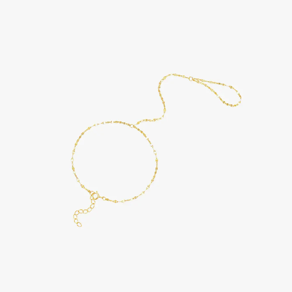 Luxe Lip Charm Hand Chain Bracelet