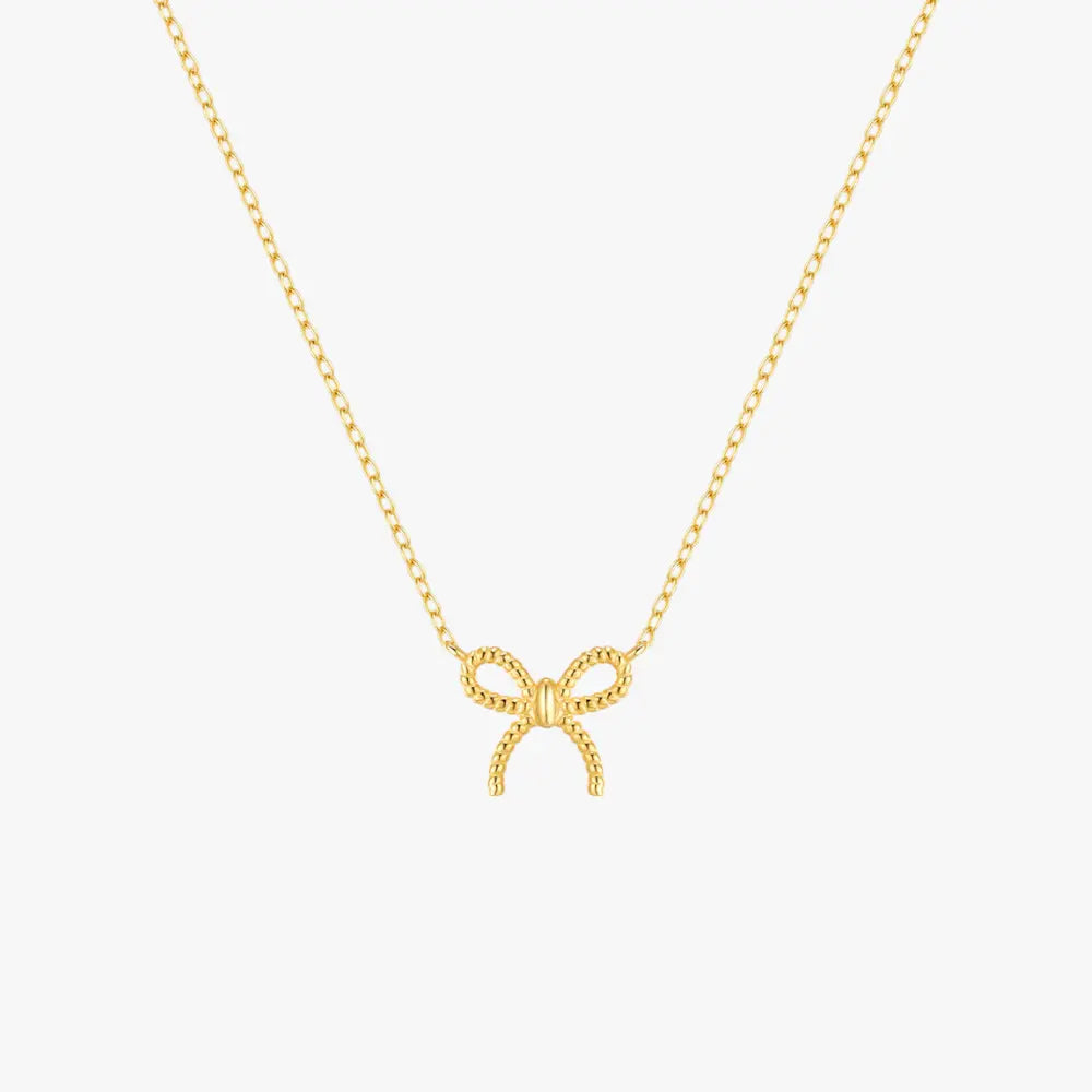 Twisted Bow Knot Necklace