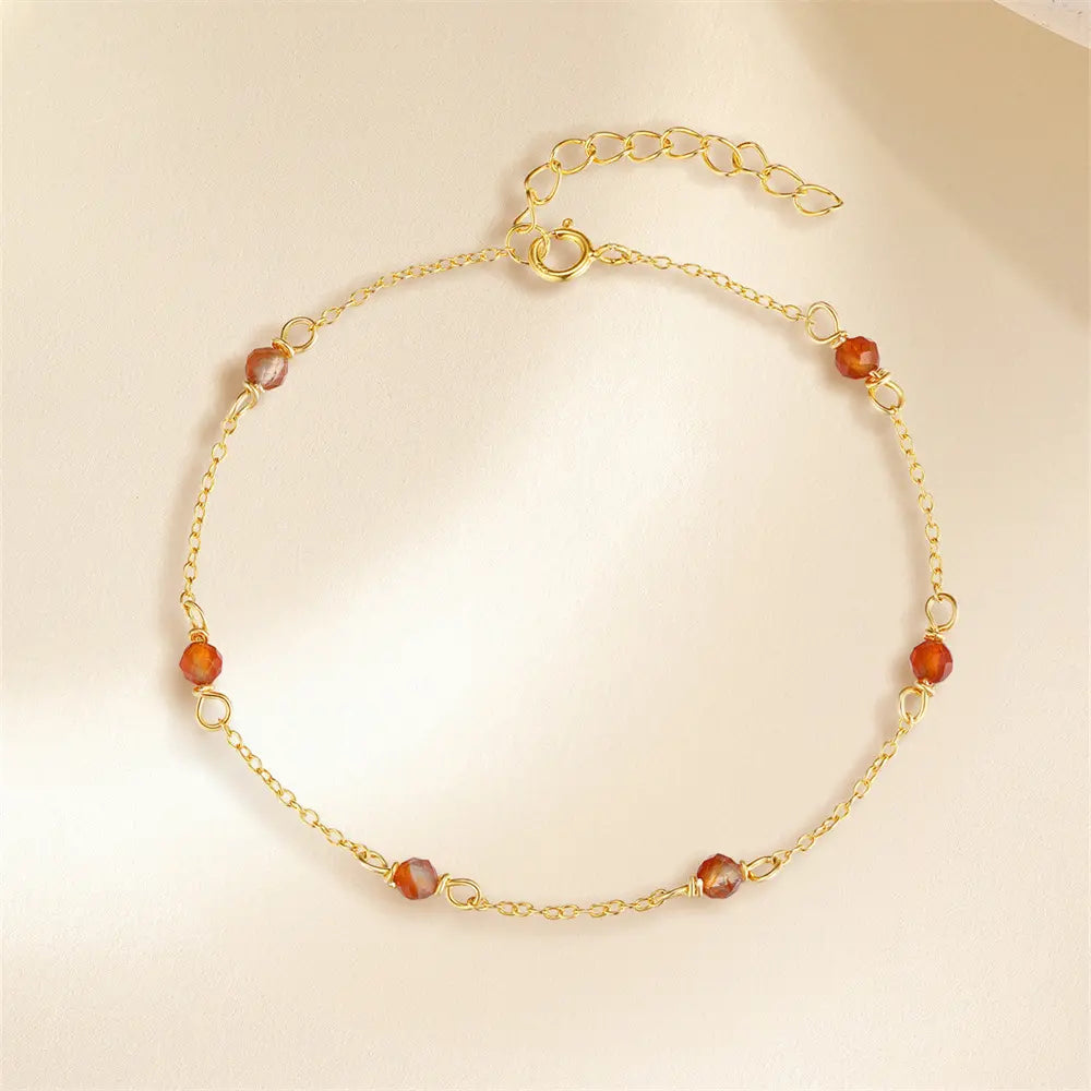 Bracelet minimaliste en perles de cristal fait main