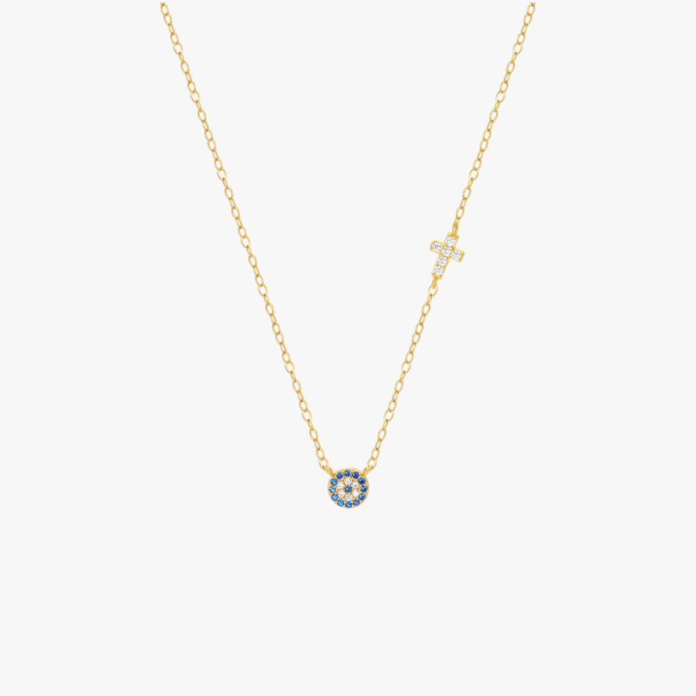 Guardian Eye Cross Necklace