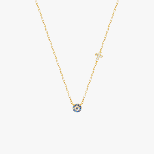 Guardian Eye Cross Necklace