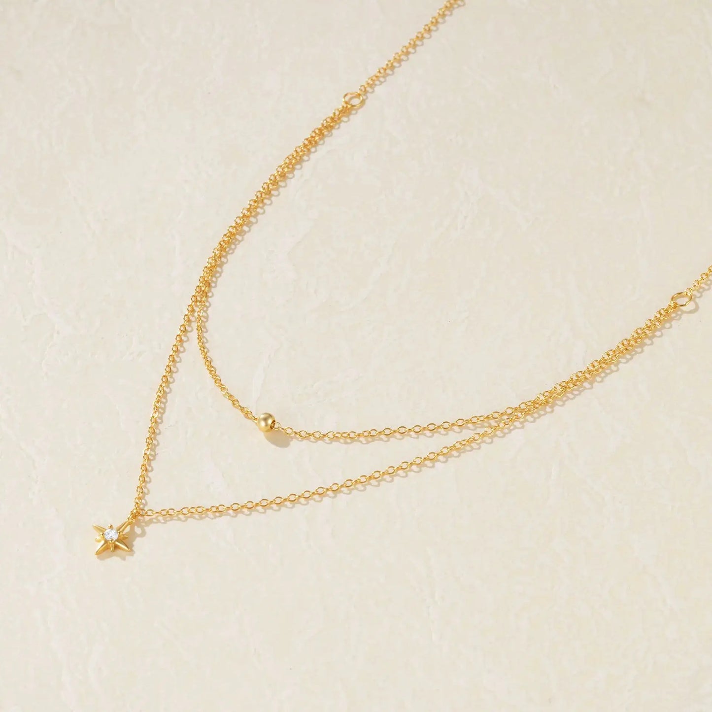 Double Layered Star Pendant Necklace