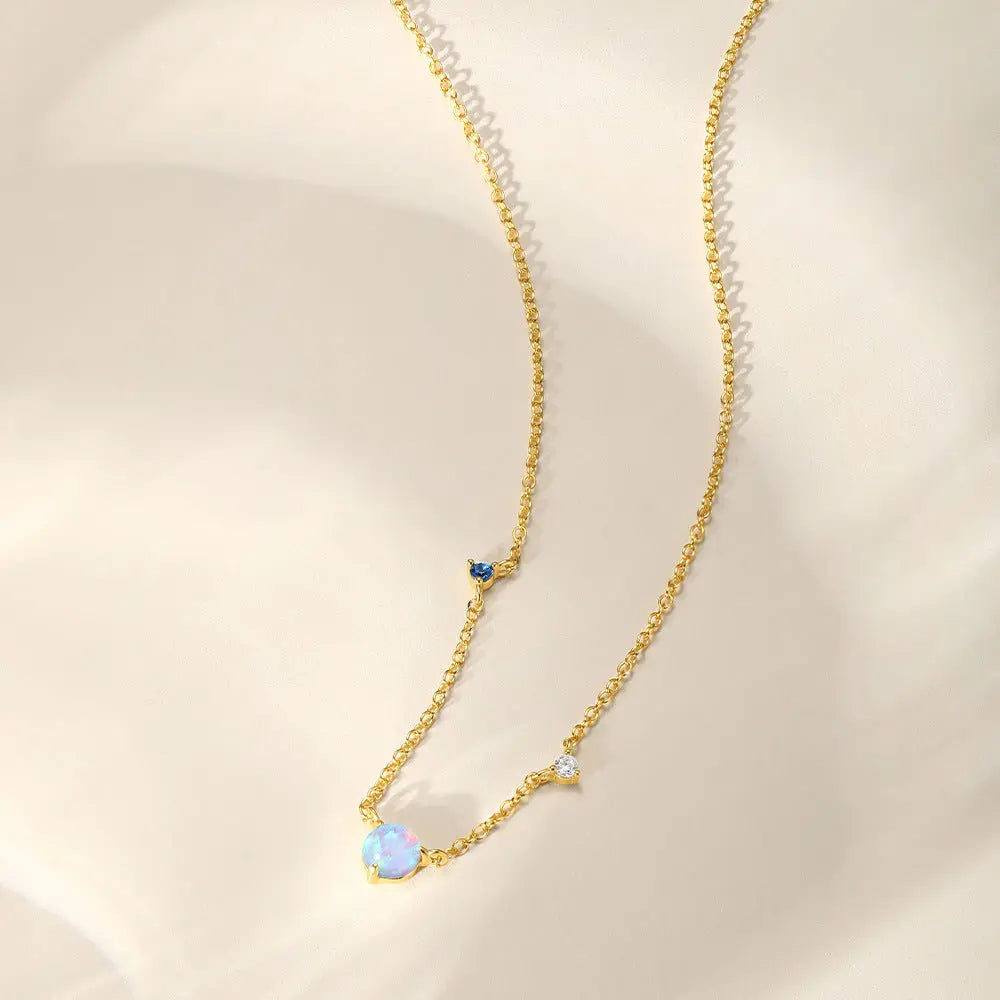 Elegant Opal Pendant Necklace