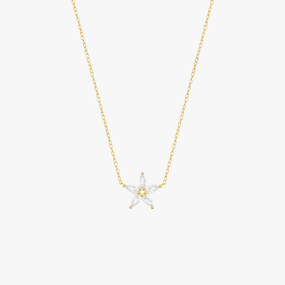 Zircon Star Pendant Necklace